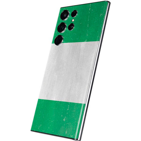 Nigeria Flag Distressed Galaxy S22 Ultra Skin